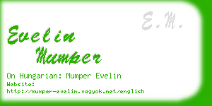 evelin mumper business card